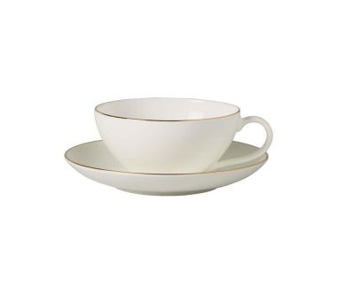 Filiżanka do herbaty (200 ml) ze spodkiem Anmut Gold Villeroy & Boch