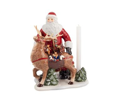 Figura-świecznik św. Mikołaj z jeleniem Christmas Toys Memory Villeroy & Boch