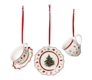 Ozdoby choinkowe, naczynia (3 szt.) Toy‘s Delight Decoration Villeroy & Boch 