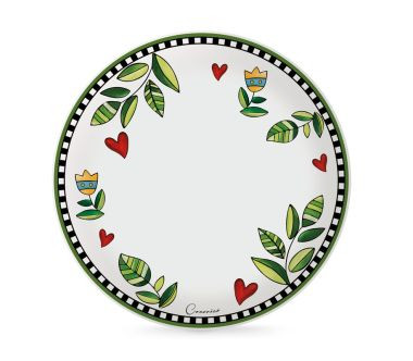 Talerz obiadowy (27 cm) Cocorico Egan Italy zielony