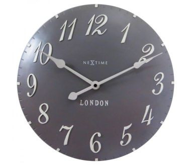 Zegar ścienny (szary) London Arabic Nextime