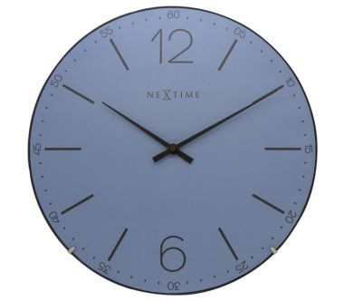 Zegar ścienny (niebieski) Index Dome Nextime