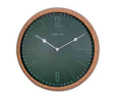Zegar ścienny (zielony) Cork Nextime