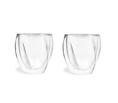 Komplet szklanek (2 szt.) z podwójnymi ściankami (250 ml) Cristallo Vialli Design