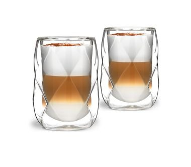 Zestaw 2 szklanek z podwójnymi ściankami (250 ml) Geo Vialli Design