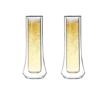 Zestaw 2 kieliszków do szampana z podwójną ścianką (140 ml) Soho Vialli Design