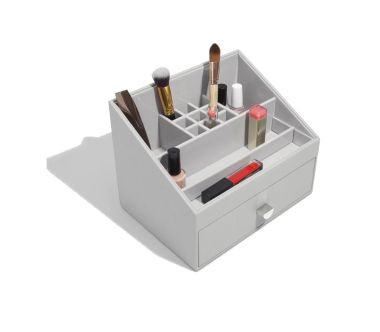 Organizer na kosmetyki z szufladką (jasnoszary) Classic Stackers