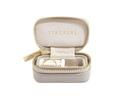 Etui podróżne na pierścionki (taupe) Petite Stackers 