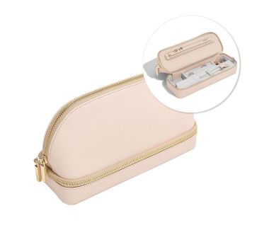 Kosmetyczka podróżna + etui na biżuterię (różowa) Stackers