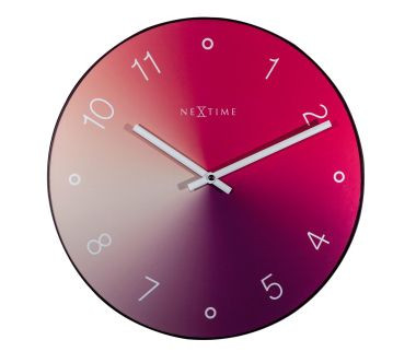 Zegar ścienny (czerwony) Gradient Nextime