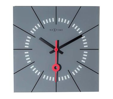 Zegar ścienny (szary) Stazione Nextime
