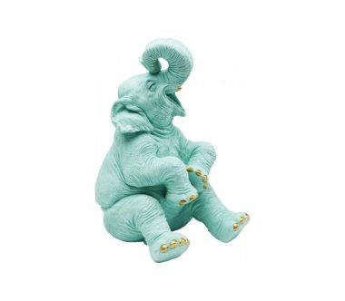 Skarbonka Happy Elephant jasnoniebieska 39 x 24 cm Kare Design