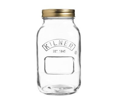 Słoik + dwuczęściowa pokrywka (1 l) Kilner
