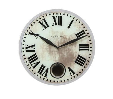Zegar ścienny (biały) Romana Nextime