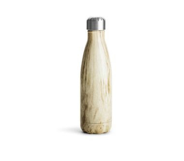 Butelka termiczna, stalowa (drewniany wzór, 0,5 l) Sagaform