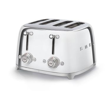 Toster na 4 kromki osobno (chrom) 50's Style SMEG
