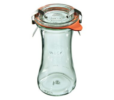 Słoik Deli z pokrywką, uszczelką i zapinkami 100 ml (6 szt.) Weck