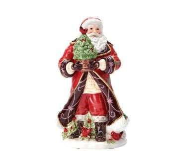 Figurka Święty Mikołaj z drzewkiem (26 cm) Lamart