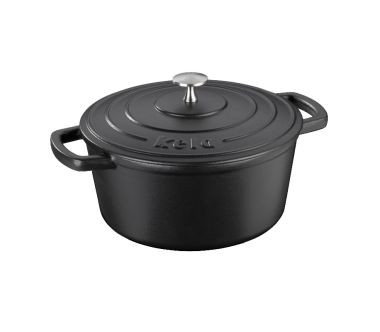 Naczynie żeliwne 3,8 l (czarne) Calido Kela