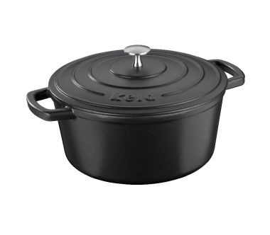 Naczynie żeliwne 4,6 l (czarne) Calido Kela
