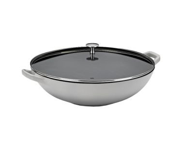 Wok 4 l + pokrywka (szary) Calido Kela