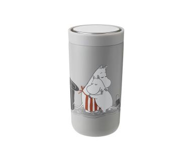Kubek podróżny 200 ml (jasnoszary) To Go Moomin Stelton