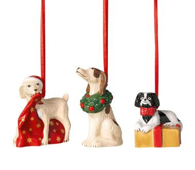 Zestaw 3 ozdób choinkowych Pieski Nostalgic Ornaments Villeroy & Boch