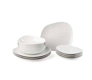 Zastawa stołowa 12 el. Organic Like Villeroy & Boch biała