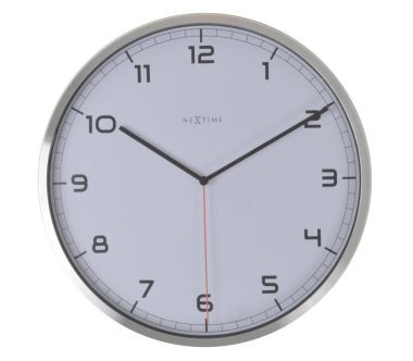 Zegar ścienny z cyframi (biały) Company Nextime