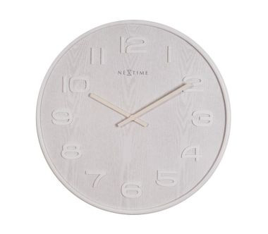 Zegar (biały) Wood Wood Medium Nextime