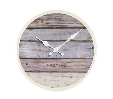 Zegar ścienny 30 cm (szary) Plank Nextime 