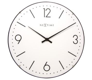 Zegar ścienny (biały) Basic Dome Nextime