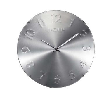 Zegar ścienny (srebrny) Elegant Dome Nextime