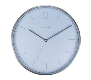 Zegar ścienny (biały) Essential Silver Nextime