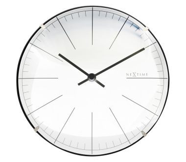 Zegar ścienny/stojący (biały) Big Stripe Mini Dome Nextime