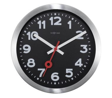 Zegar ścienny/stojący z cyframi (czarny, 19 cm) Station Nextime