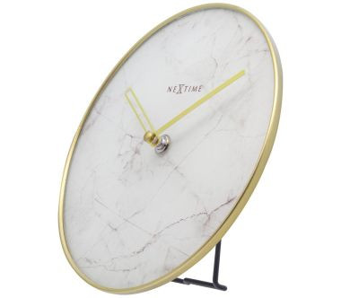 Zegar stojący (biały) Marble Nextime