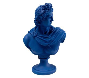 Figura dekoracyjna popiersie Apollo niebieski KARE Design