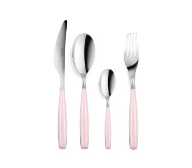 Komplet sztućców 24 szt. (różowy) Diva Vialli Design