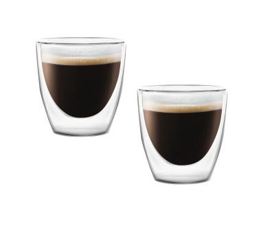 Zestaw 2 szklanek z podwójnymi ściankami espresso (80 ml) Amo Vialli Design