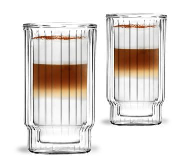 Zestaw 2 szklanek z podwójnymi ściankami (300 ml) Lungo Vialli Design