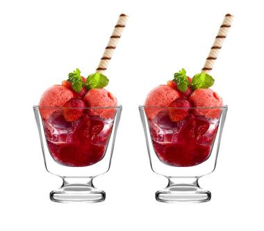 Zestaw 2 pucharków do deserów z podwójną ścianką (250 ml) Soho Vialli Design