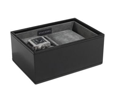 Pudełko na 2 zegarki (czarne) Mini Stackers