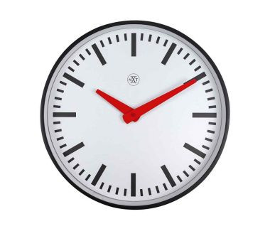 Zegar ścienny (czarno-biały) Newcastle Nextime