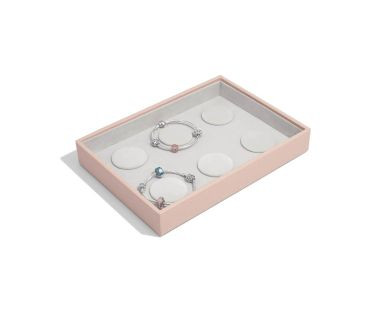 Organizer na 6 bransoletek charm (różowy) Classic Stackers