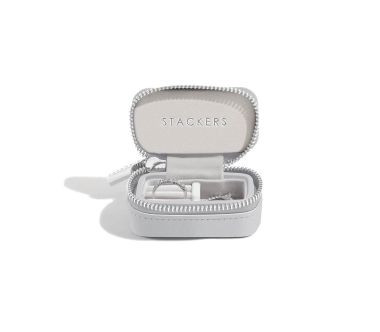 Organizer podróżny na biżuterię na zamek (jasnoszary) Mini Stackers 