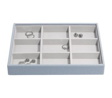 Organizer na biżuterię 9 komór (niebieski) Classic Stackers