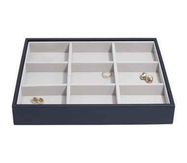 Pudełko na biżuterię (granatowe) Classic Stackers