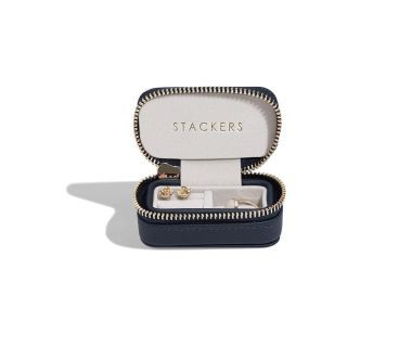 Pudełko podróżne na biżuterię S (granatowe) Travel Mini Stackers