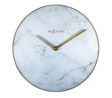 Zegar ścienny (jasny) Marble Nextime